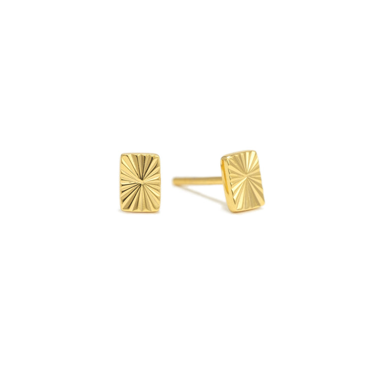 Lovers Tempo Fluted Rectangular Stud