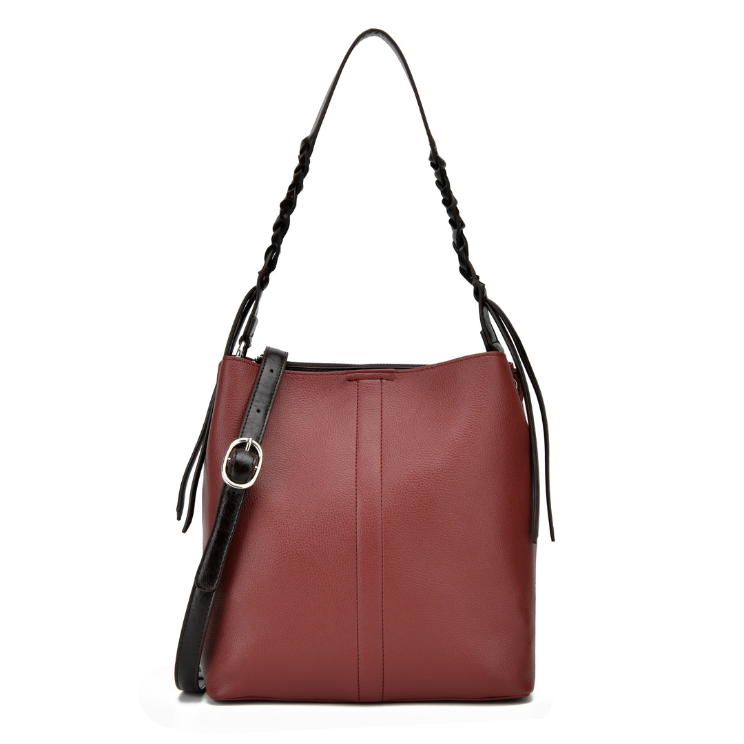 Colab Carmen Shoulder Bag  7603 Mahogany