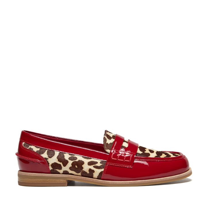 Django & Juliette Quarie Loafer - Red Leopard