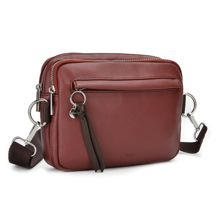 Colab Clio Crossbody Belt Bag  7504-F  Mahogany