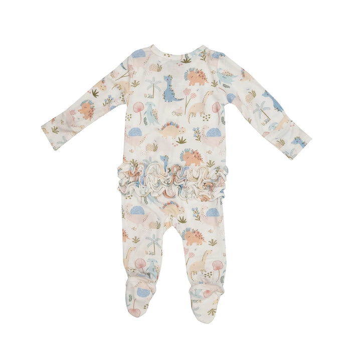 Angel Dear Baby Girl Soft Dinos Zipper Footie 653F3SOD2 *