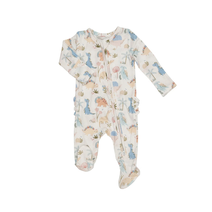 Angel Dear Baby Girl Soft Dinos Zipper Footie 653F3SOD2 *