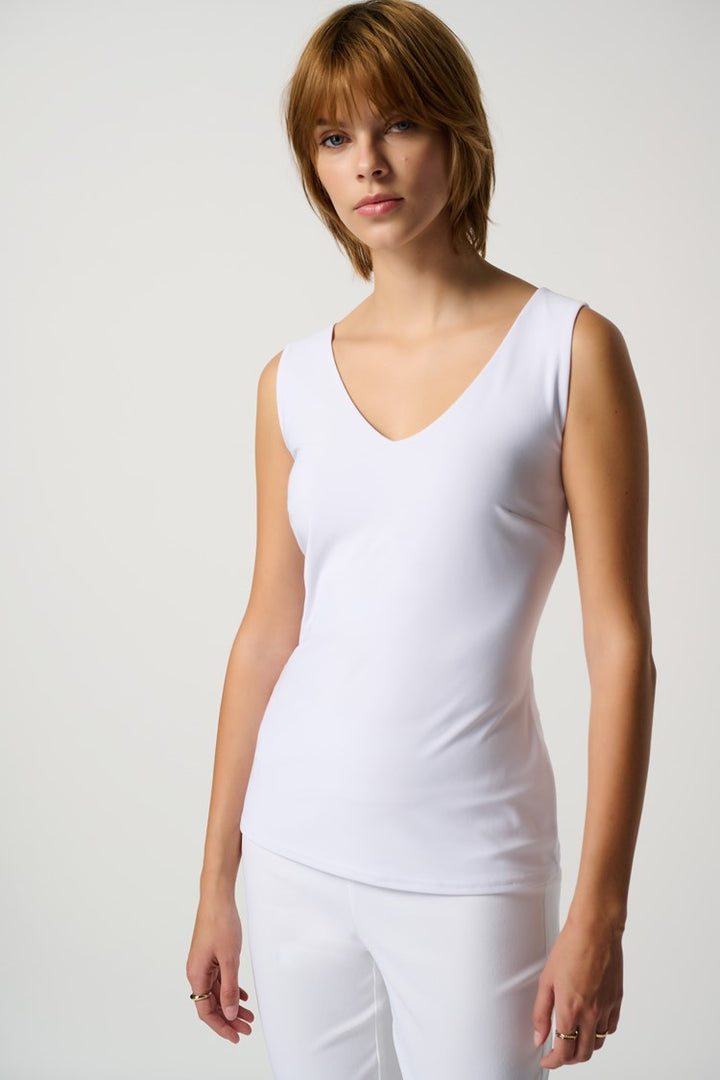 Joseph Ribkoff Classic V-Neck Cami  201546  White*