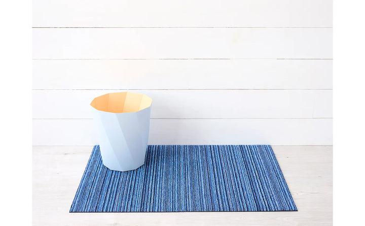 Chilewich Skinny Stripe Shag - Ocean