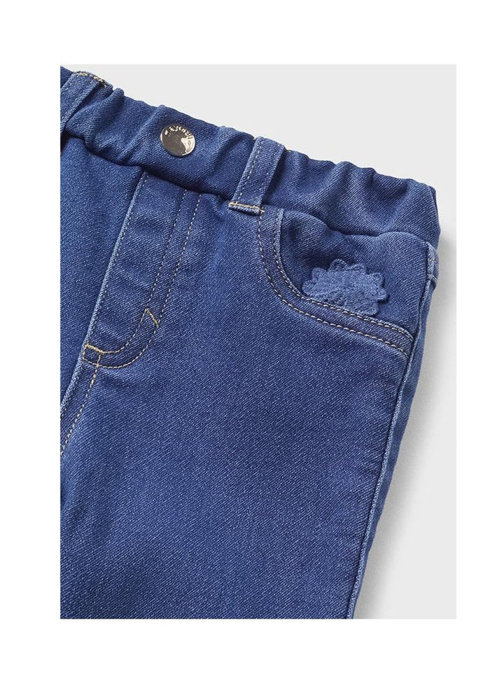 Mayoral Baby Girls Skinny Fit Knit Denim Pant  2525-65 Medio *