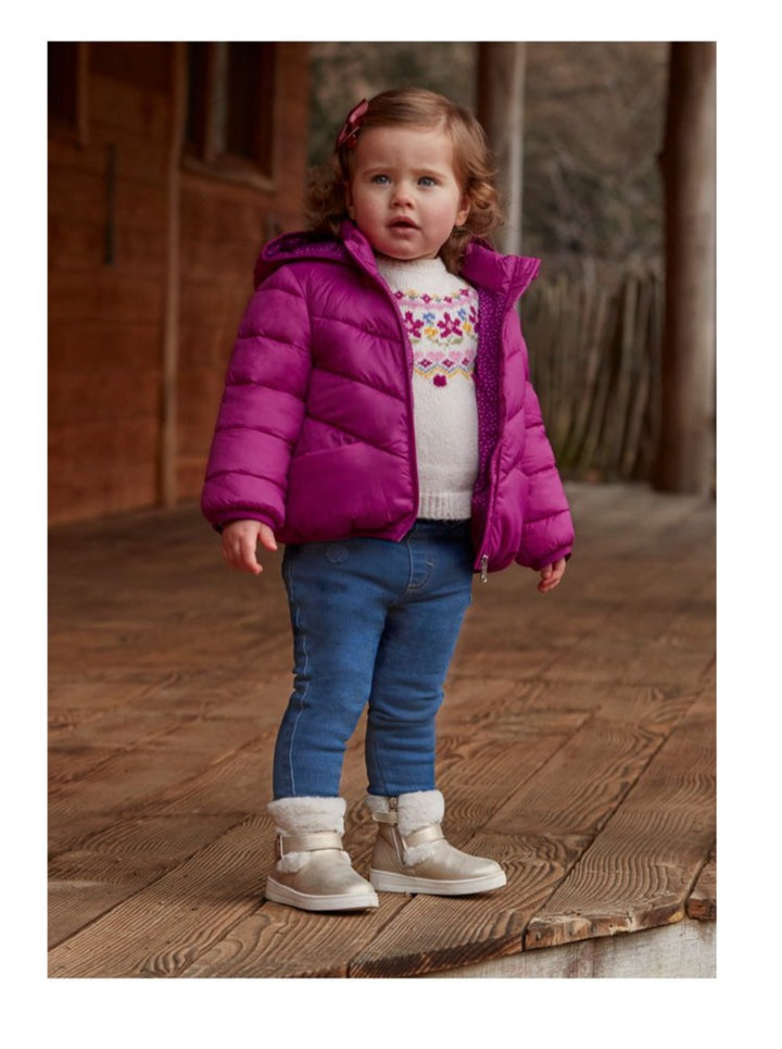 Mayoral Baby Girls Skinny Fit Knit Denim Pant  2525-65 Medio *