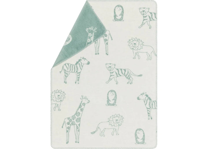 Fussenegger Panda Baby Blanket  22165170  In the Jungle - LIght Green