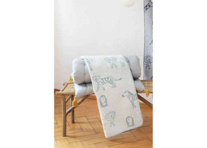 Fussenegger Panda Baby Blanket  22165170  In the Jungle - LIght Green