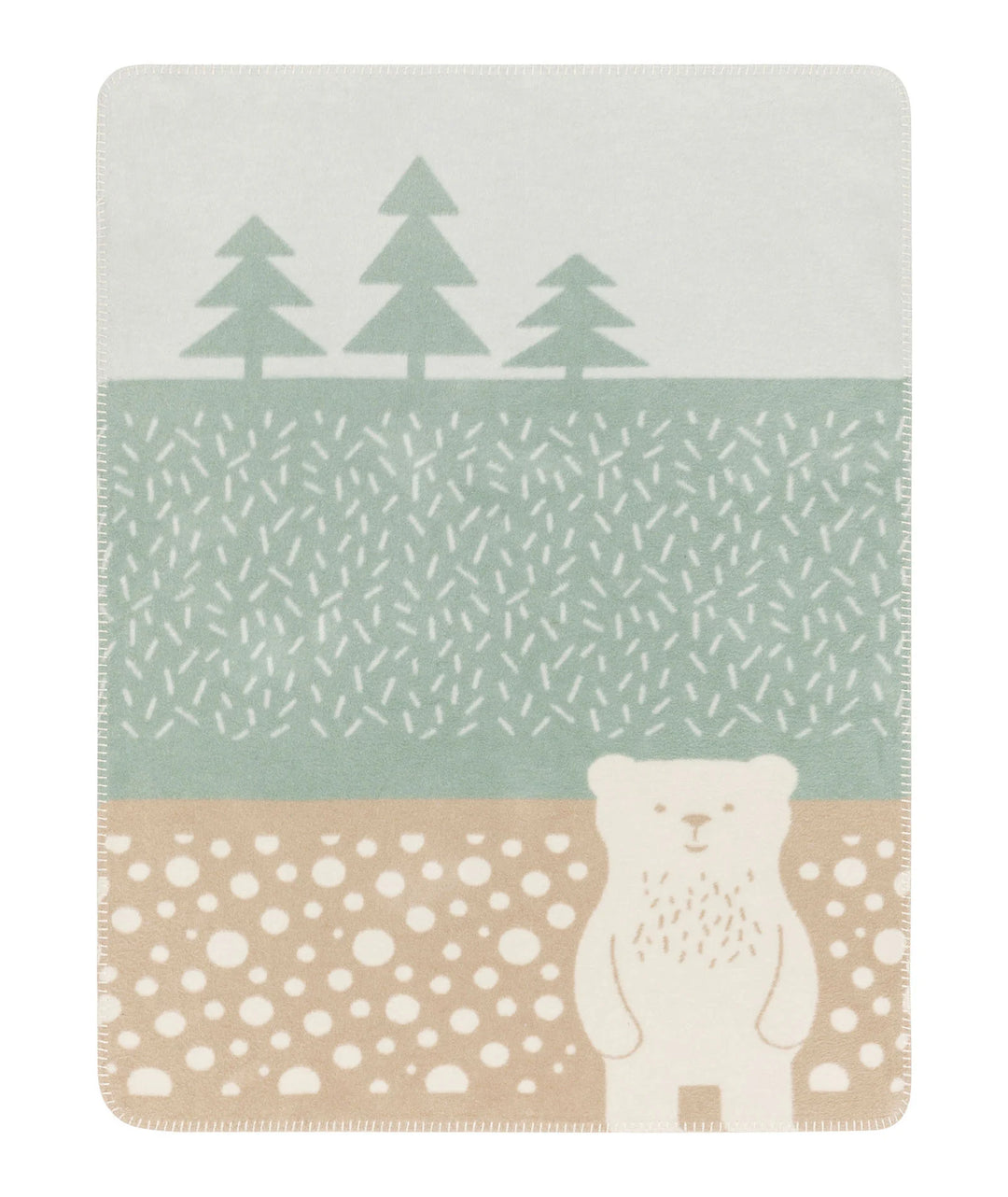 Fussenegger Mila Blanket Forest Bear - Green
