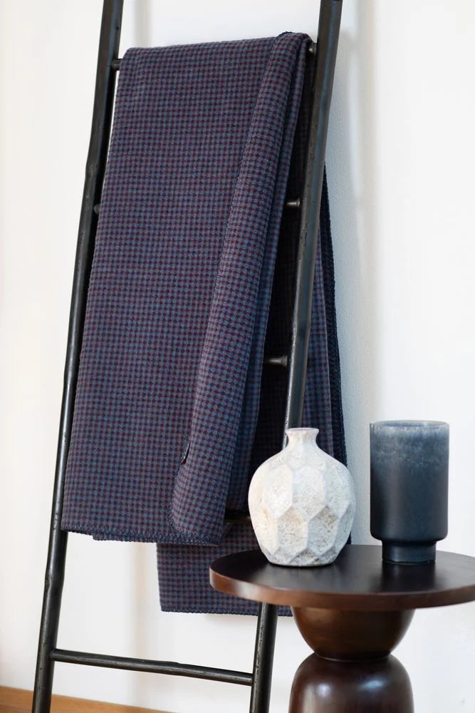 David Fussennegger Savona Throw Mini Checks Navy
