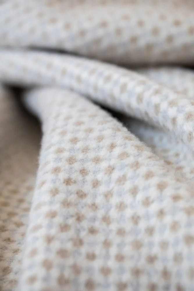 David Fussennegger Savona Throw Mini Checks Offwhite