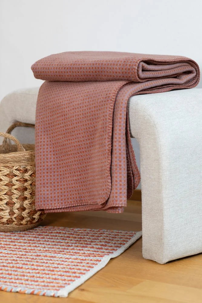 David Fussennegger Savona Throw Mini Checks Copper