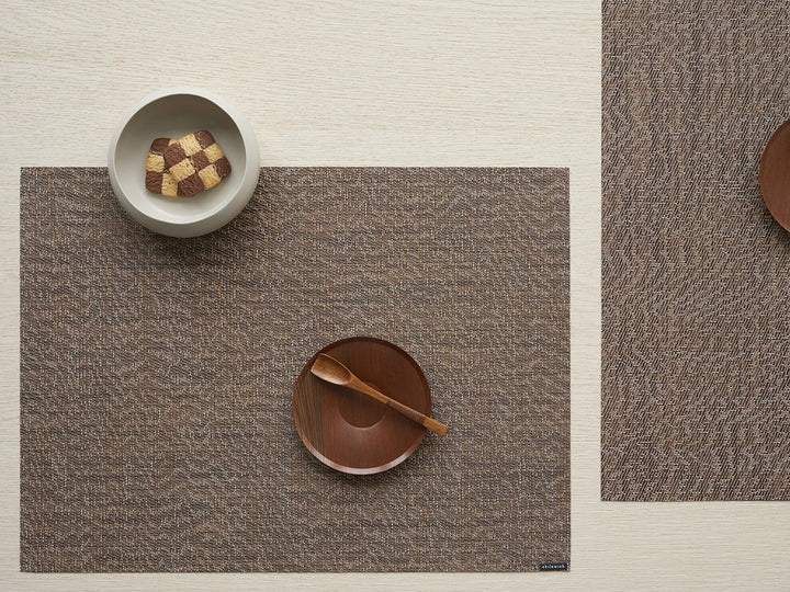 Chilewich Moire Placemat  14 x 19"  -  Mocha