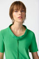 Joseph Ribkoff High Collar Dress 231141 Iland Green