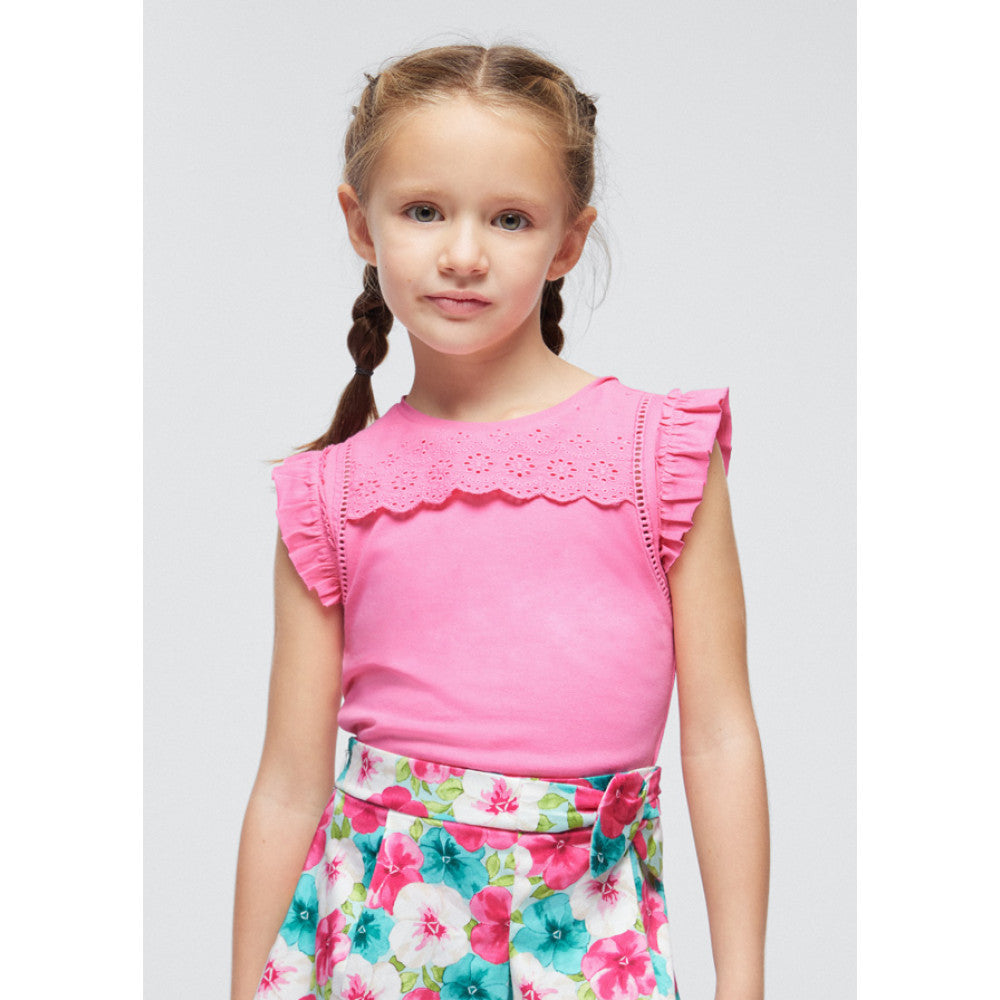 Mayoral Girls Sleeveless Top  3094-71  Camelia **