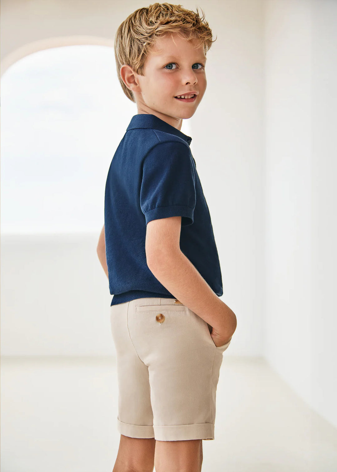 Mayoral Boys Linen Bermuda  3267-76  Rafia *