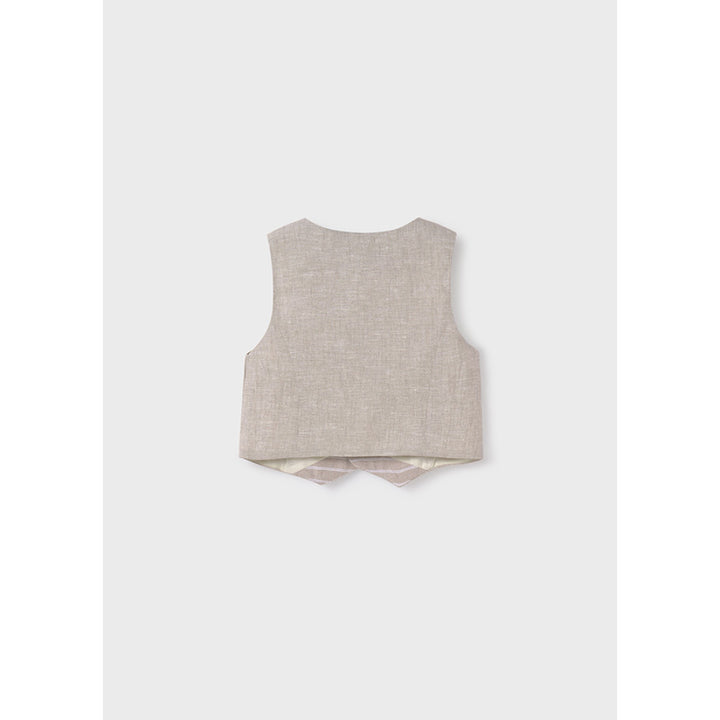 Abel & Lula Boys Linen Vest  15362-49  Natural