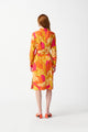 Joseph Ribkoff Linen Blend Floral Shirt Dress 242912