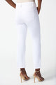 Joseph Ribkoff Denim Frayed Hem Straight Jeans  242925  White