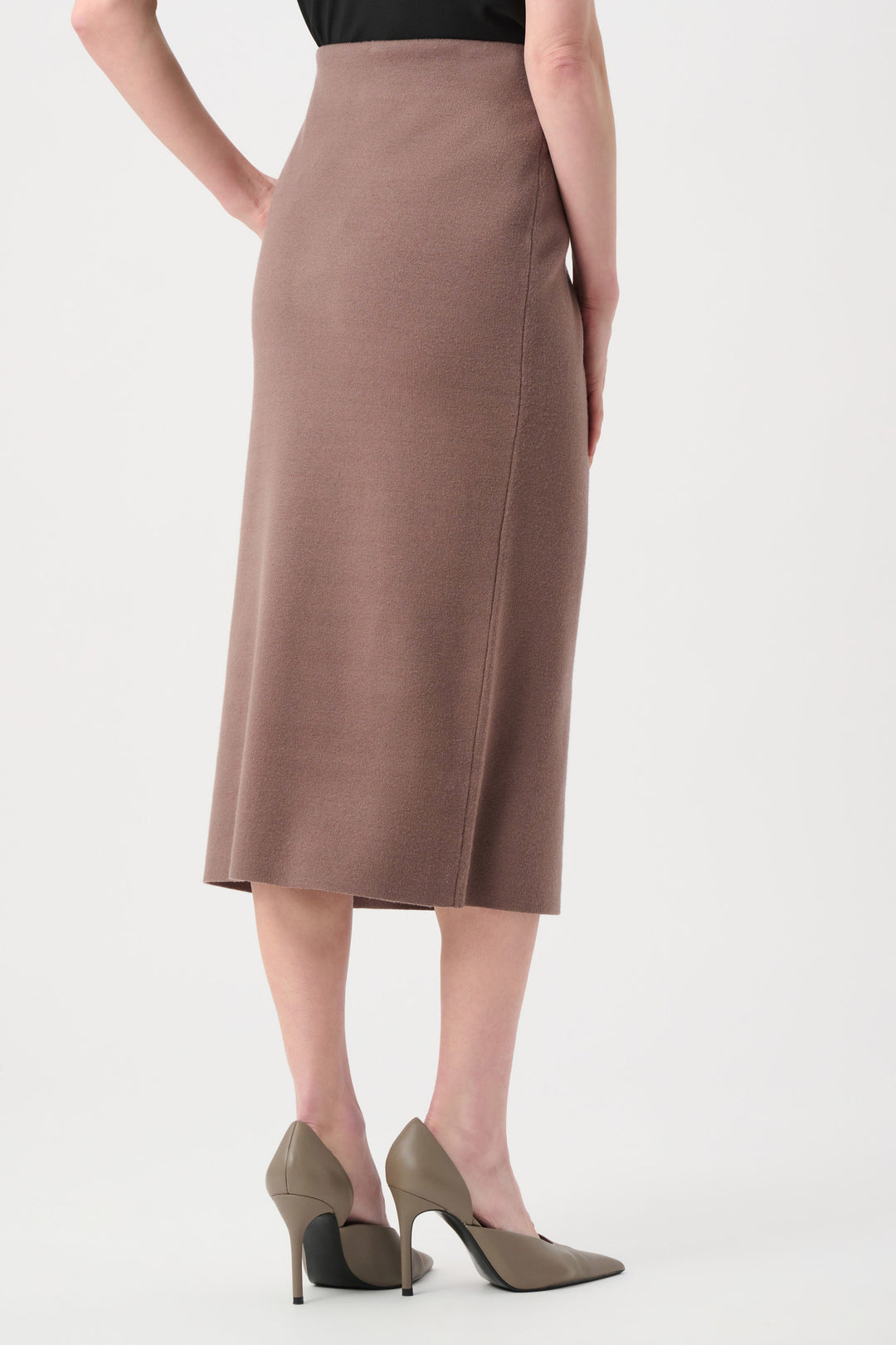 Joseph Ribkoff Sweater Knit Midi Skirt  243967  Mocha