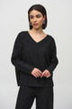 Joseph Ribkoff Sequined Boxy Sweater  244921  Black