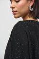 Joseph Ribkoff Sequined Boxy Sweater  244921  Black