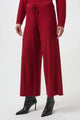 Joseph Ribkoff Sequined Sweater Knit Culotte Pants  244922 Deep Cherry