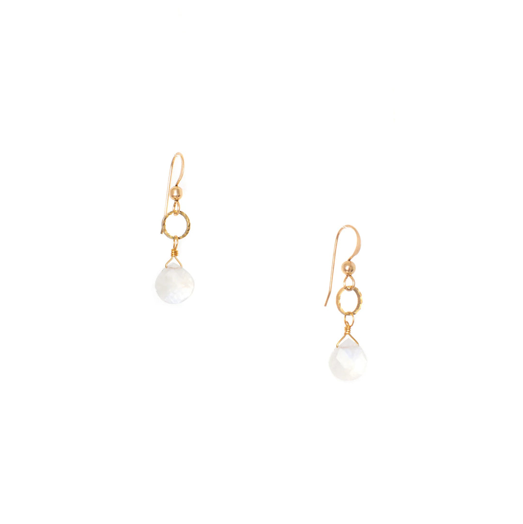 Hailey Gerrits Classic Sidra Moonstone Earring E01MN