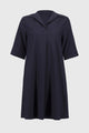Joseph Ribkoff Stretch Poplin Trapeze Dress  251153  Midnight Blue