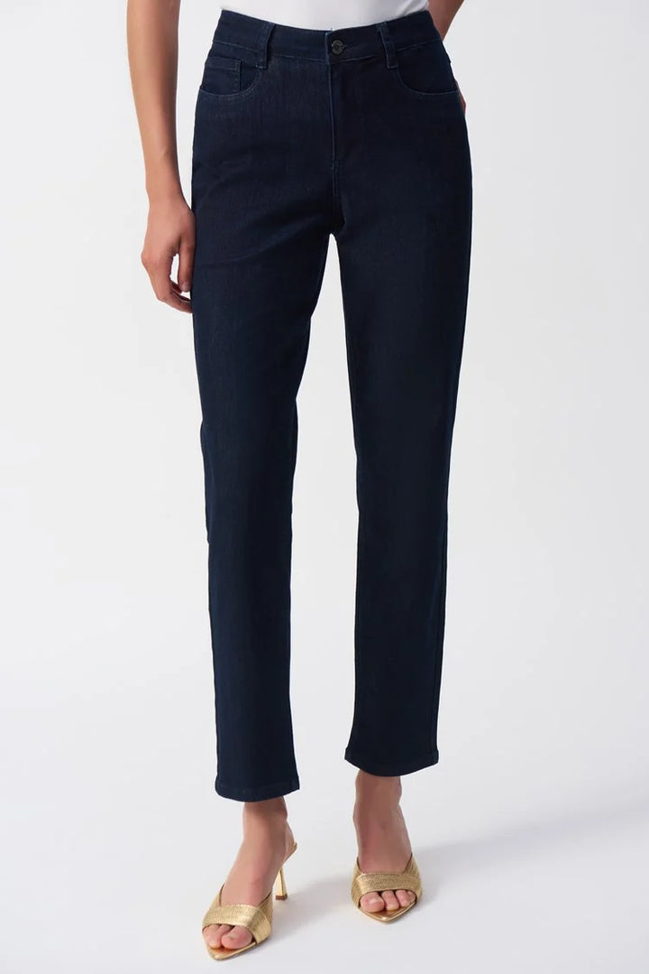 Joseph Ribkoff Classic Slim Fit Stretch Jeans 251966  Dark Denim Blue