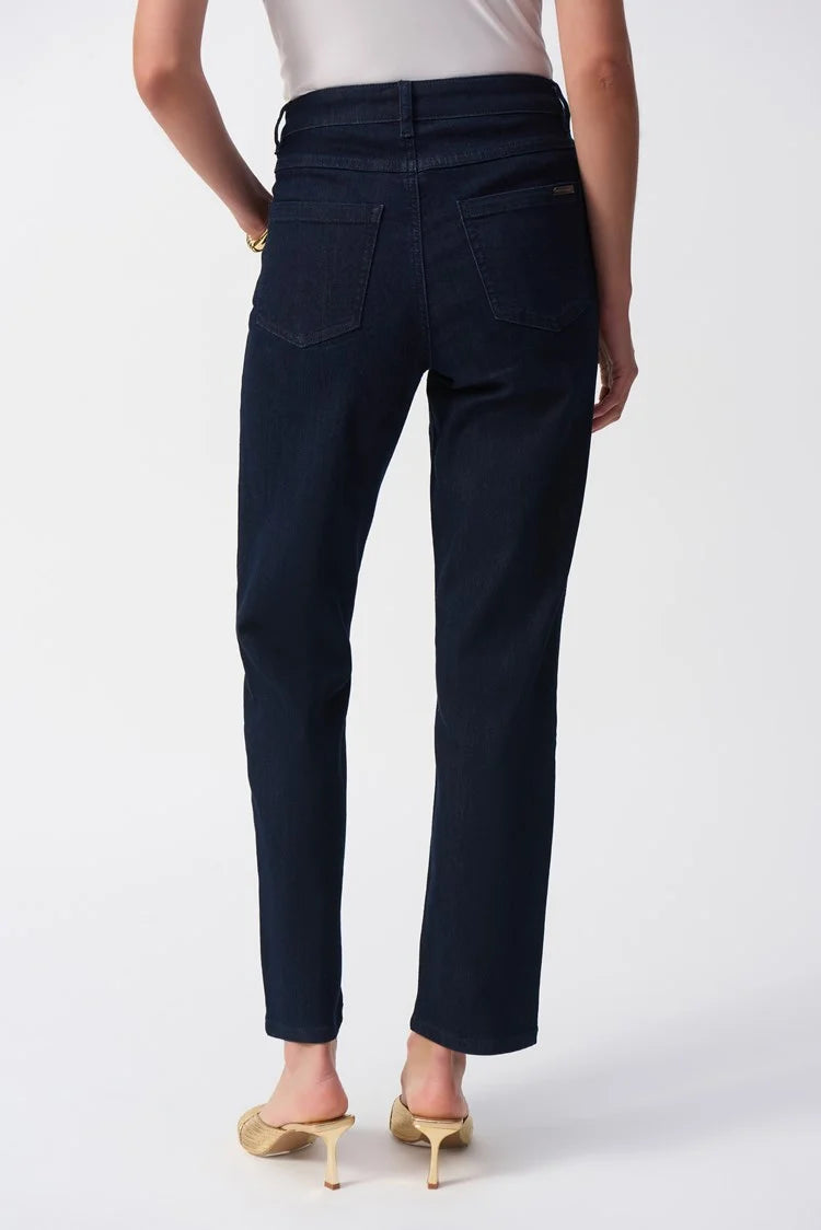 Joseph Ribkoff Classic Slim Fit Stretch Jeans 251966  Dark Denim Blue