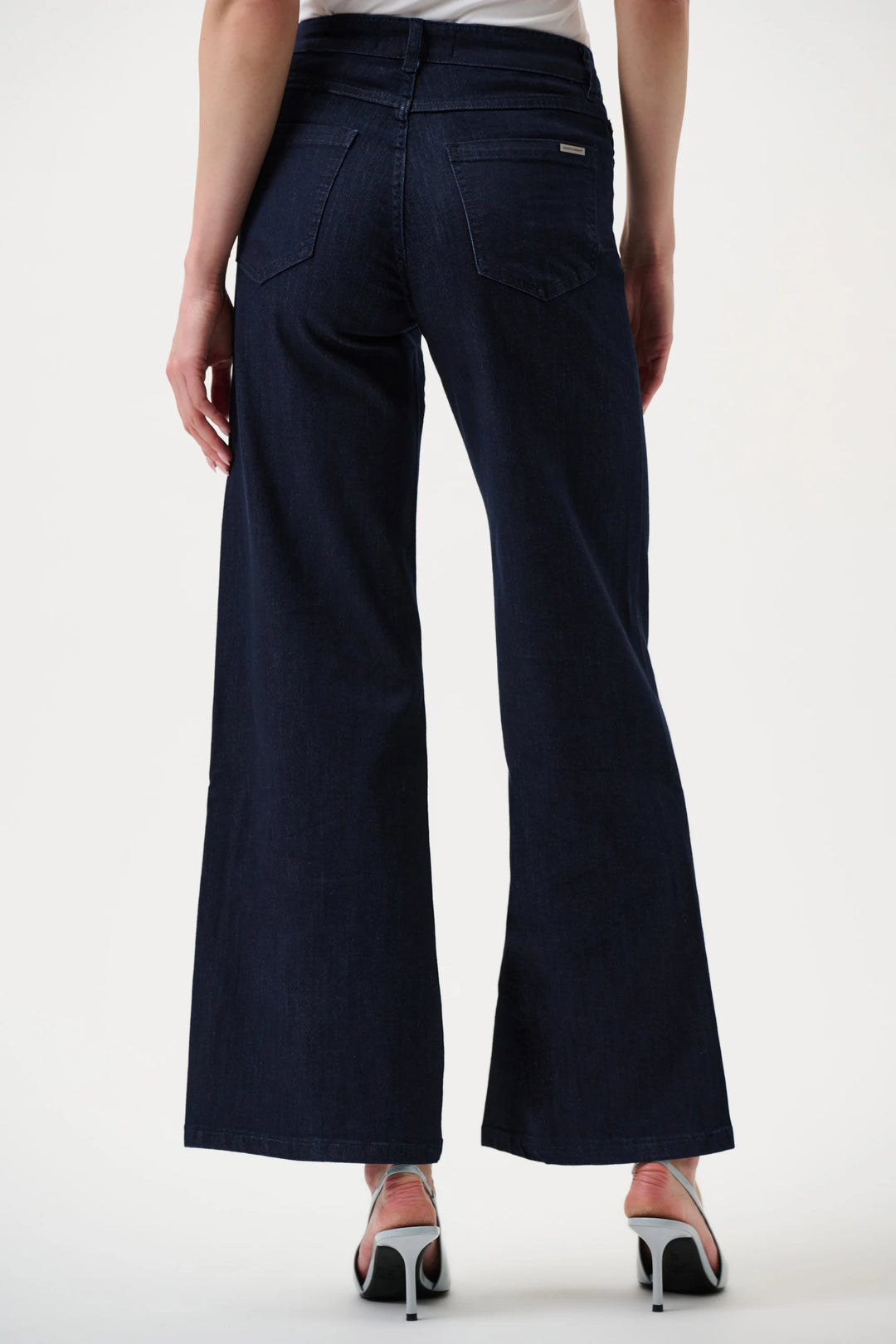 Joseph Ribkoff Goldie Classic Wide-Leg Stretch Jeans  251968  Dark Denim Blue
