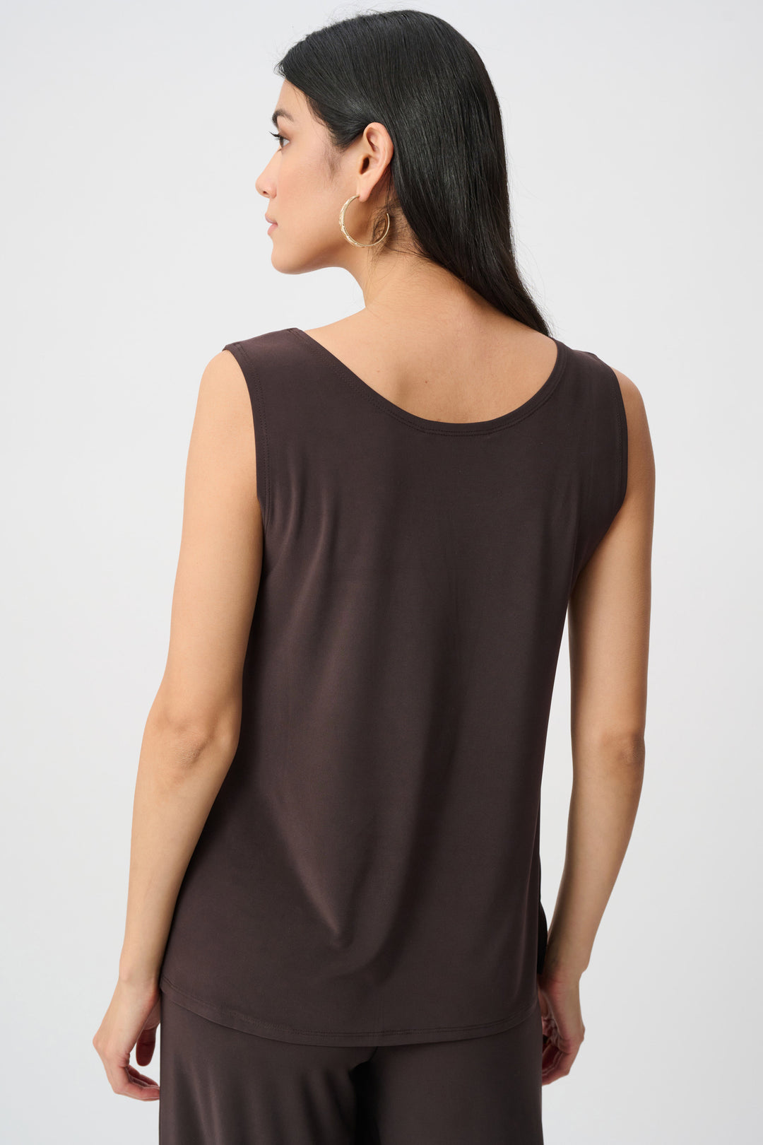 Joseph Ribkoff Silky Knit Scoop Knit Tank Top  251970  Mocha