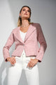 Joseph Ribkoff Boucle Boxy Blazer  252147  Pink/Multi