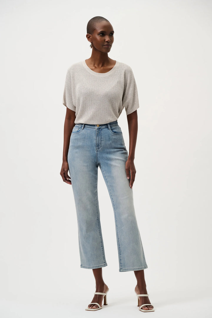 Joseph Ribkoff Margot Straight Leg Jean  252926  Light Blue Denim