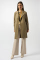 Joseph Ribkoff Scuba Suede Straight Coat  253252  Java