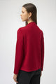 Joseph Ribkoff Scuba Jersey Straight Top  254034  Deep Cherry