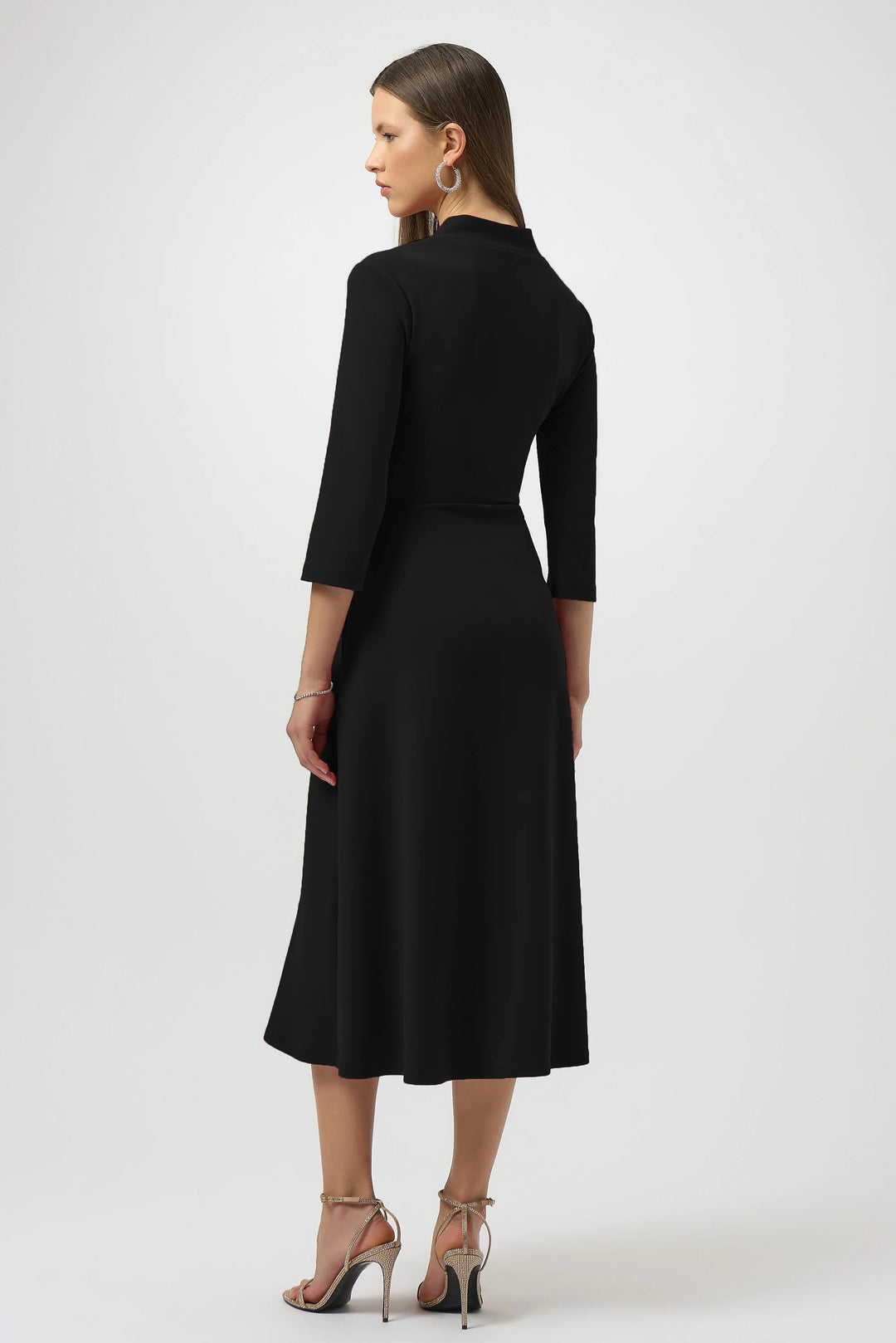Joseph Ribkoff Scuba Crepe Fit and Flare Dress  254127  Black