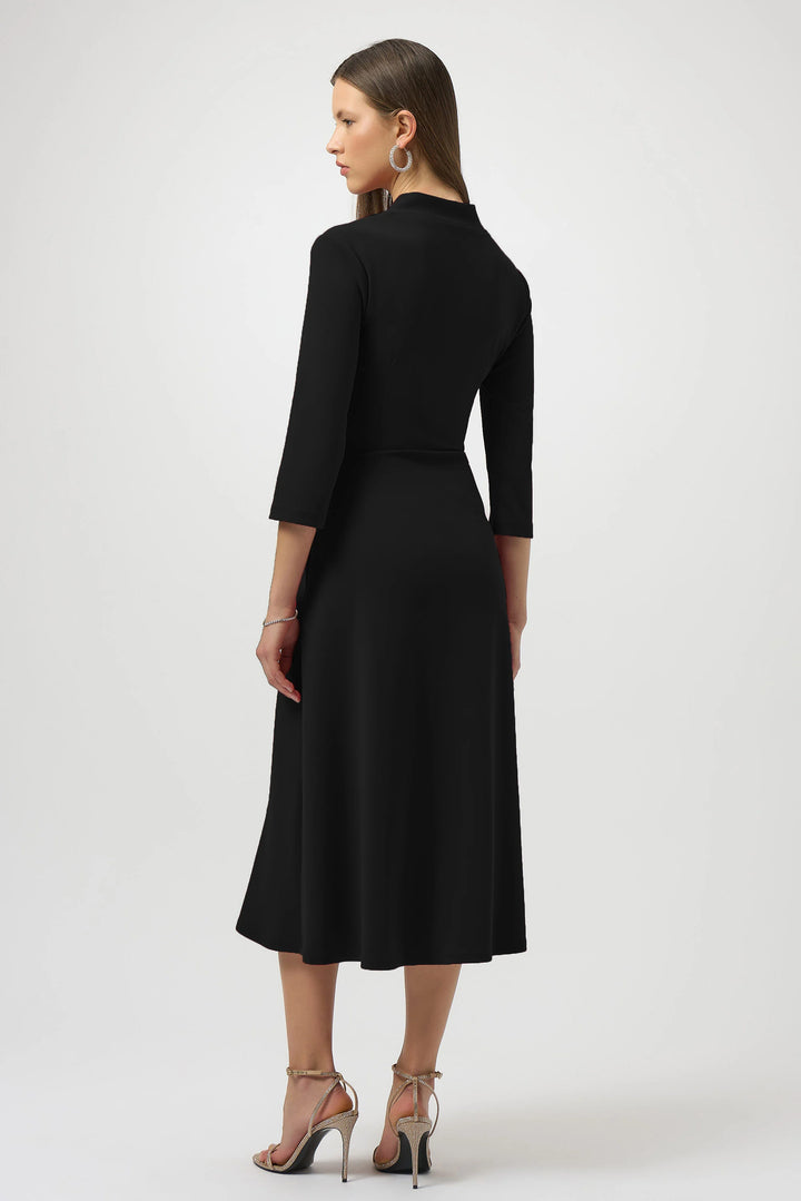 Joseph Ribkoff Scuba Crepe Fit and Flare Dress  254127  Black
