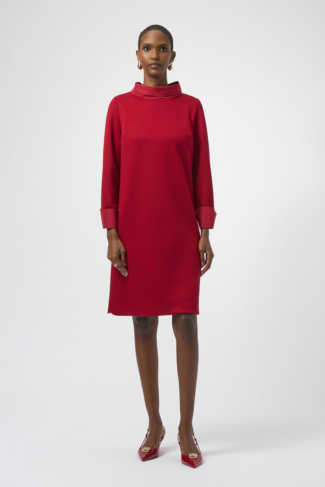 Joseph Ribkoff Trapeze Dress 254149 Deep Cherry