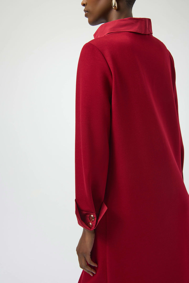 Joseph Ribkoff Trapeze Dress 254149 Deep Cherry
