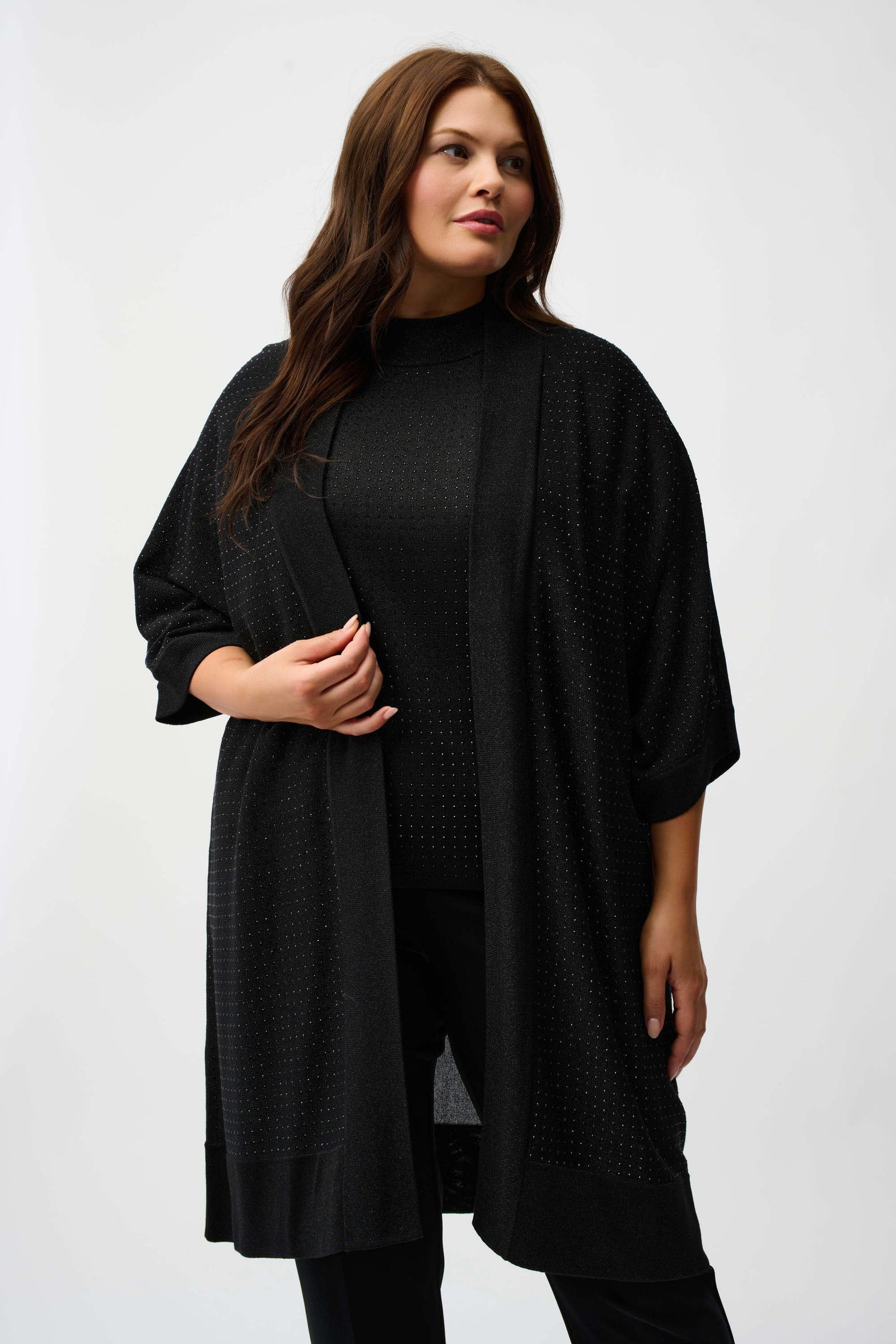 Joseph Ribkoff Long Cardi 254937 Black