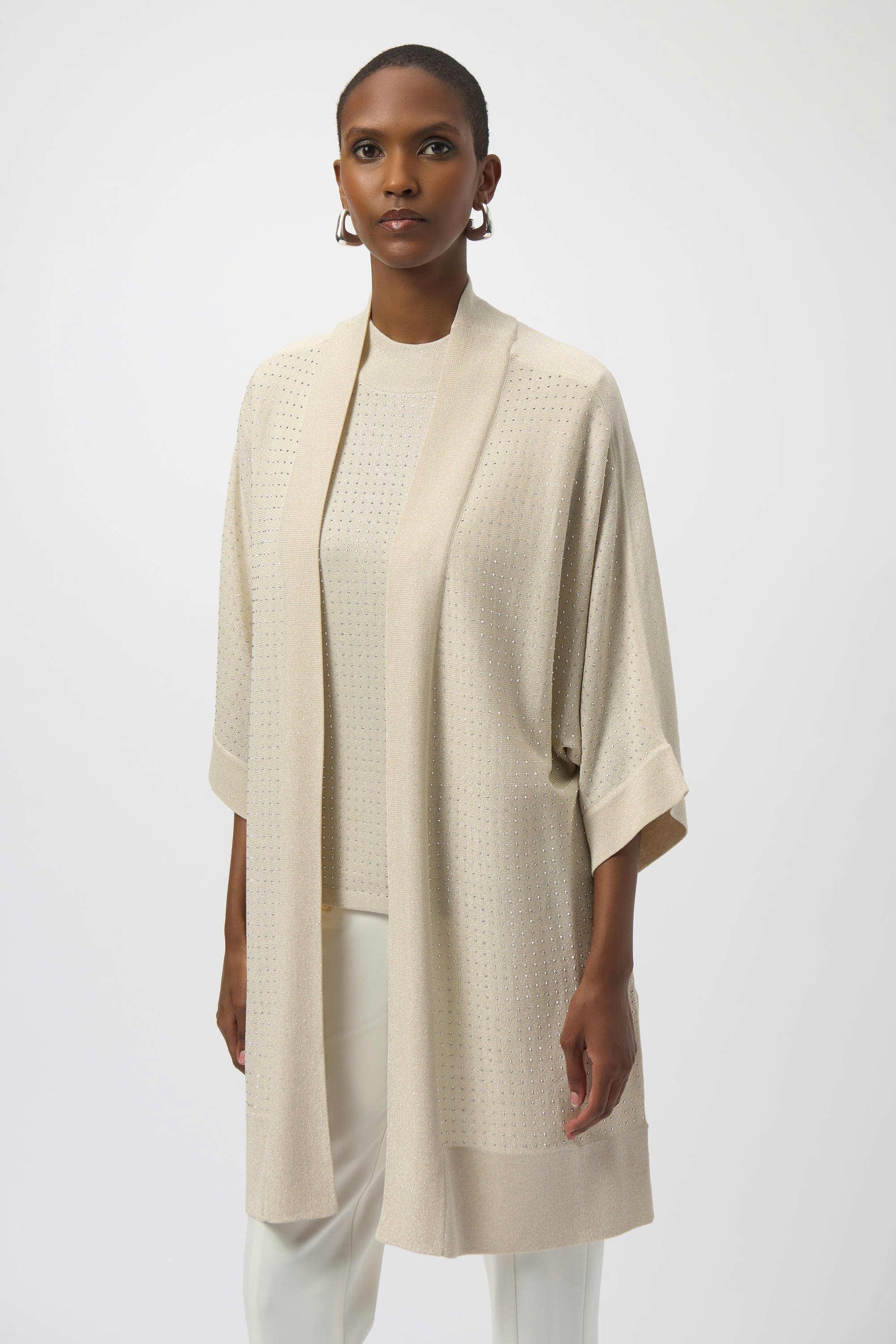 Joseph Ribkoff Long Cardi 254937 Silver Birch