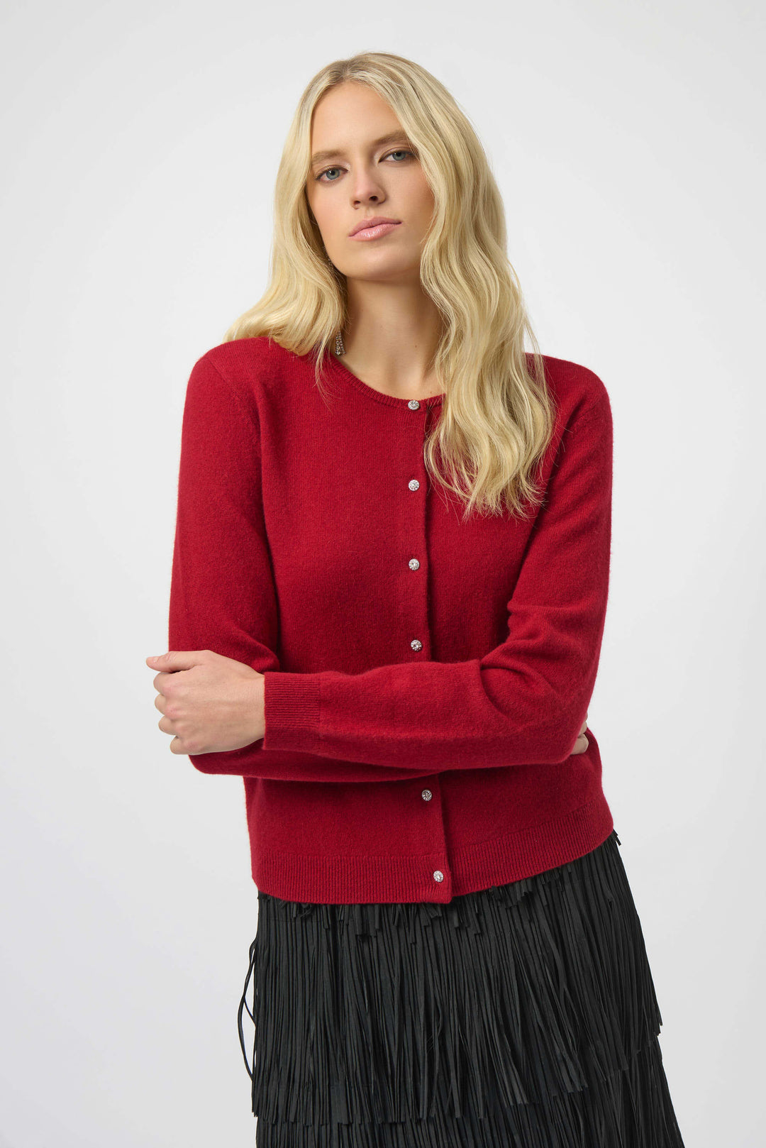 Joseph Ribkoff Cashmere Cardigan  254951  Deep Cherry
