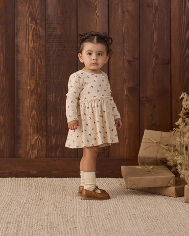 Quincy Mae Baby Alda Dress   QM589KEVN    Red Bows