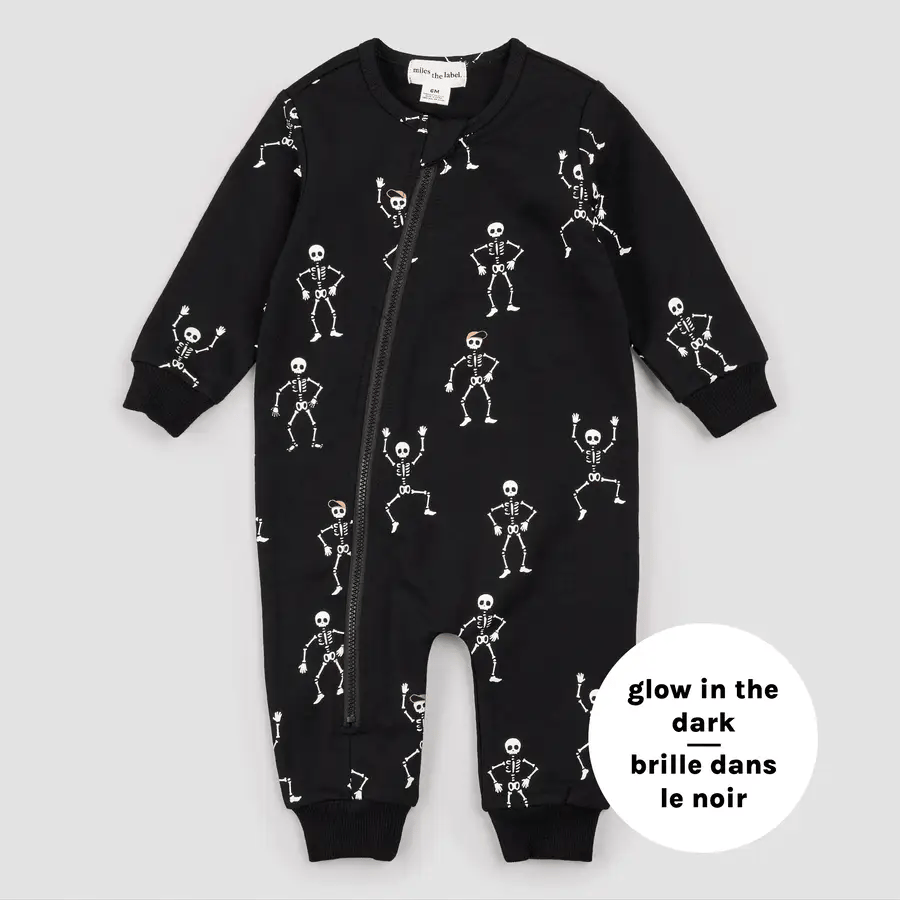 Miles Baby Coverall Dancing Skeletons