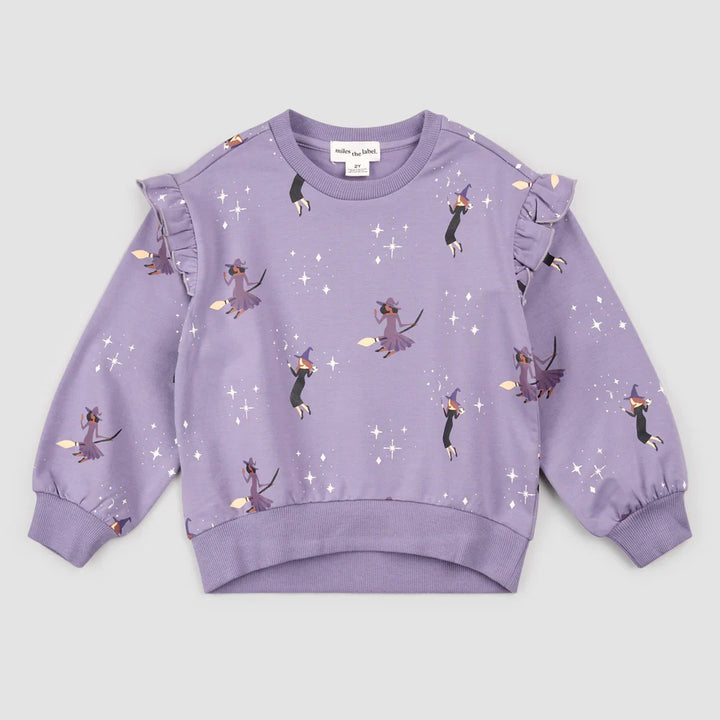 Miles Girls Sweatshirt - Witches Glow in the Dark **
