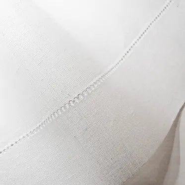 St. Geneve Linen Premier Hemstitched White Napkin