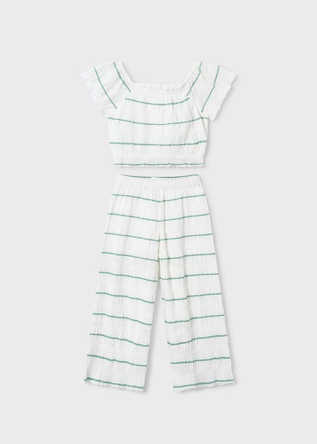 Mayoral Girls Long Pant + Top   3593-58   Crd-Menta **