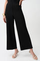 Joseph Ribkoff Pleated Scuba Crepe Wide Leg Pull-On Pants 261100 Black